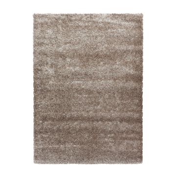 Brilliant Shaggy vloerkleed hoogpolig rechthoek 200x290cm taupe