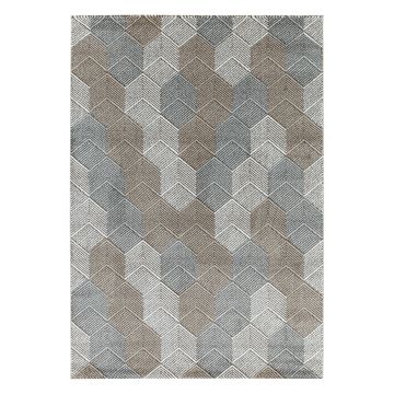 Royal Hexagon vloerkleed laagpolig rechthoek 80x150cm beige