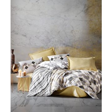 Mode Line 2-persoons dekbedovertrekset 200x220cm katoen renforcé stone beige