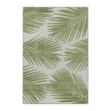 Bahama Palm buitenkleed hoog-laagpolig loper 80x250cm groen