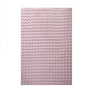 Ambiance 3D vloerkleed fluffy hoogpolig rechthoek 160x230cm roze