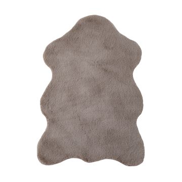 Caty Schapenvacht effen kindervloerkleed fluffy hoogpolig 60x90cm beige