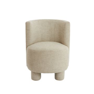 KAMOVA fauteuil 65x65x78cm zand met crème poten