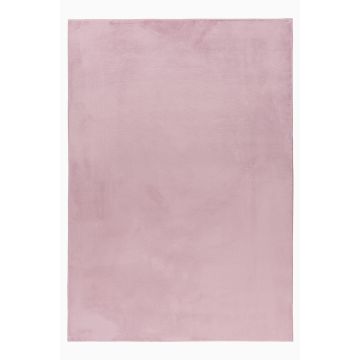 Pouffy vloerkleed fluffy hoogpolig rechthoek 240x340cm roze