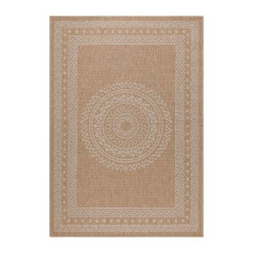 Dhaka Shapl binnen- & buitenkleed rechthoek 280x370cm jute beige