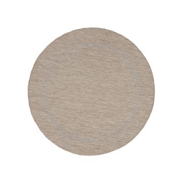 Relax Tranqua binnen- & buitenkleed rond Ø 120cm beige