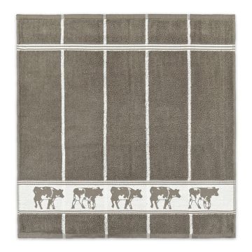 DDDDD Zwart Bont keukendoek 50x55cm taupe (6 stuks)