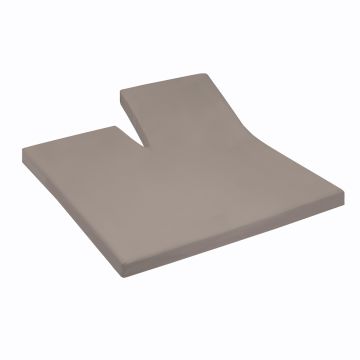 Cinderella enkele splittopper hoeslaken 140x200/210cm jersey taupe (tot 15cm)