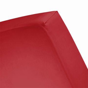 Cinderella hoeslaken 140x200cm jersey rood (tot 25cm)