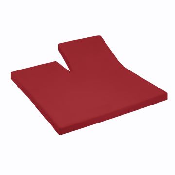 Cinderella enkele splittopper hoeslaken 140x200/210cm jersey rood (tot 15cm)