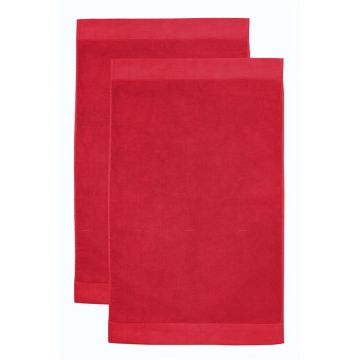 Seahorse Pure badmat 50x90cm rood (2 stuks)