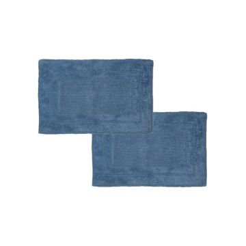 Seahorse Mossa badmat 50x60cm denim (2 stuks)