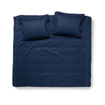 Damai Linea 2-persoons dekbedovertrekset 200x220cm satijn indigo