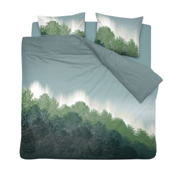 Cinderella Northern Light 2-persoons dekbedovertrekset 200x220cm flanel groen