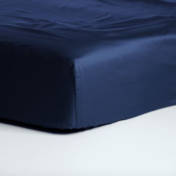 Cinderella Sundays hoeslaken 90x210cm satijn navy (tot 25cm)