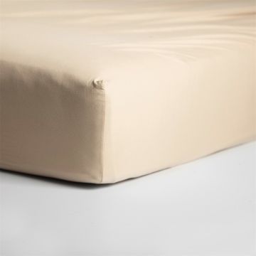 Cinderella hoeslaken 200x210/220cm jersey licht zandkleur (tot 25cm)