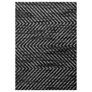 Base Swift vloerkleed laagpolig rechthoek 140x200cm zwart
