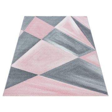 Beta Bakla vloerkleed laagpolig rechthoek 80x150cm roze