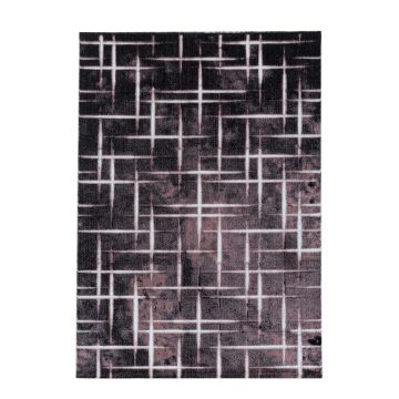 Costa Fisk vloerkleed laagpolig rechthoek 80x150cm roze