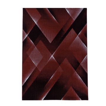 Costa Carp vloerkleed laagpolig rechthoek 120x170cm rood