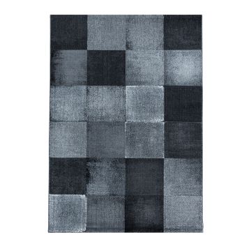 Costa Duva vloerkleed laagpolig rechthoek 160x230cm zwart