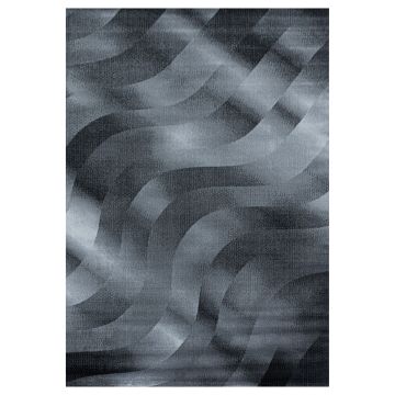 Costa Roly vloerkleed laagpolig rechthoek 160x230cm zwart