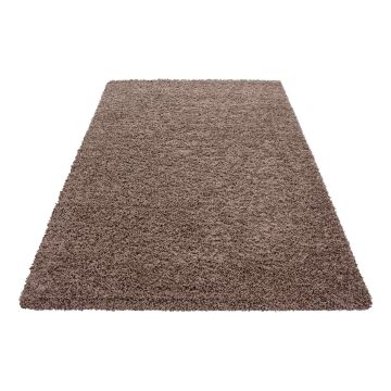 Dream Shaggy vloerkleed hoogpolig rechthoek 120x170cm mokka
