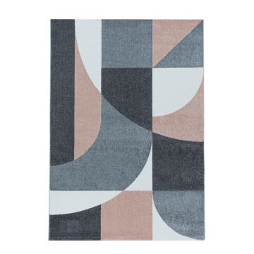 Efor Elips vloerkleed laagpolig rechthoek 160x230cm roos
