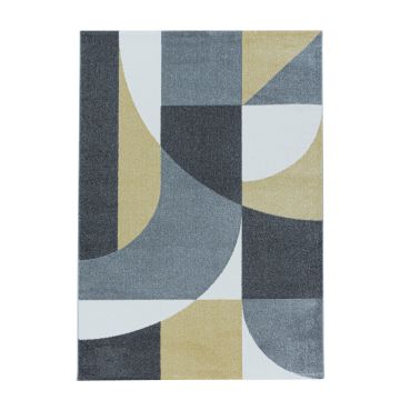 Efor Elips vloerkleed laagpolig rechthoek 160x230cm geel