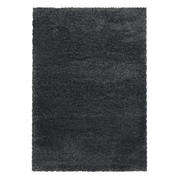 Fluffy Shaggy vloerkleed hoogpolig rechthoek 80x150cm grijs