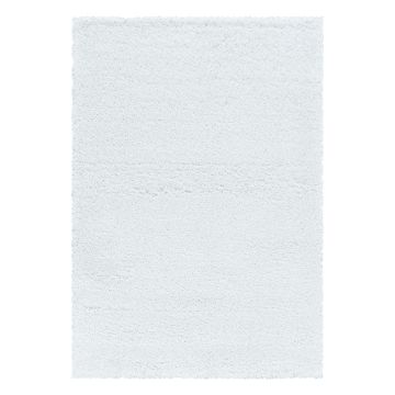 Fluffy Shaggy vloerkleed hoogpolig rechthoek 200x290cm wit