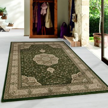 Kashmir Indi vloerkleed laagpolig rechthoek 80x150cm groen
