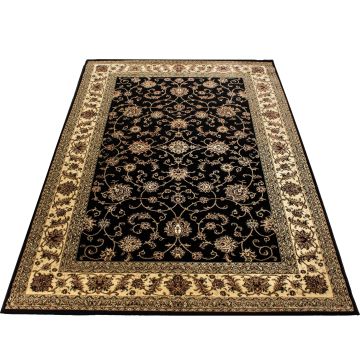 Marrakesh Layla vloerkleed laagpolig rechthoek 240x340cm zwart