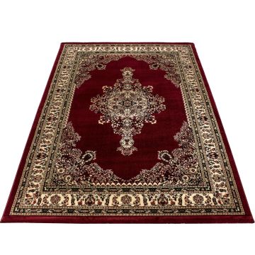 Marrakesh Afra vloerkleed laagpolig rechthoek 240x340cm rood