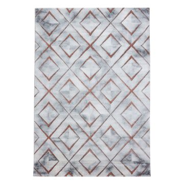 Naxos Rhamnous W vloerkleed laagpolig loper 80x250cm bronskleur
