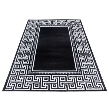 Parma Laby vloerkleed laagpolig rechthoek 200x290cm zwart