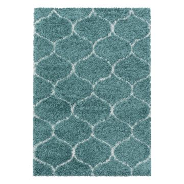 Salsa Shaggy vloerkleed hoogpolig rechthoek 280x370cm blauw