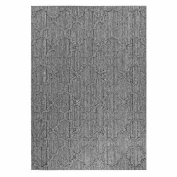 Patara Ottoman buitenkleed laagpolig rechthoek 200x290cm grijs