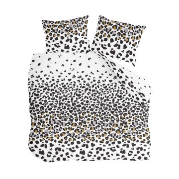 Jungle Rocks dekbedovertrek 200x220cm wit