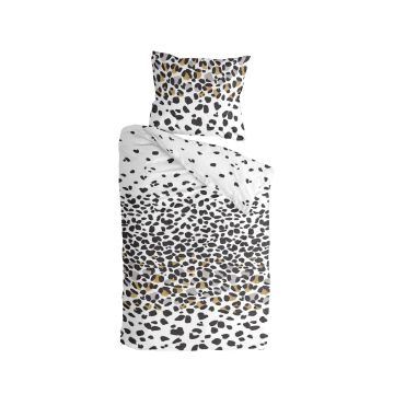 Jungle Rocks dekbedovertrek 135x200cm wit