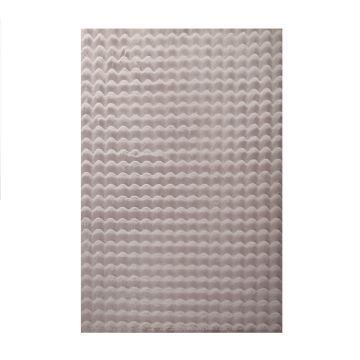 Ambiance 3D vloerkleed fluffy hoogpolig rechthoek 120x170cm beige