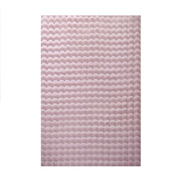 Ambiance 3D vloerkleed fluffy hoogpolig rechthoek 120x170cm roze