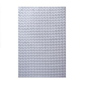 Ambiance 3D vloerkleed fluffy hoogpolig rechthoek 120x170cm zilver