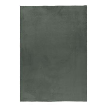 Pouffy vloerkleed fluffy hoogpolig rechthoek 120x170cm groen