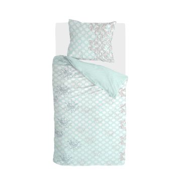 Dreamy Dots dekbedovertrek 155x220cm licht blauw