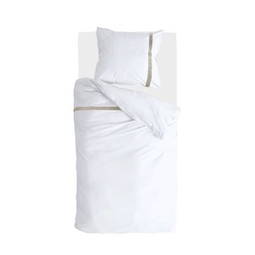 Timeless Chic dekbedovertrek 140x220cm wit