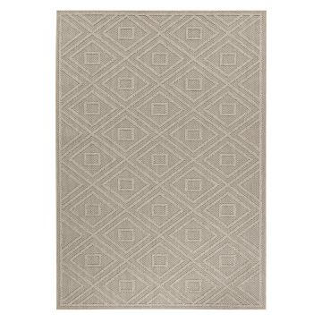 Patara Eye buitenkleed laagpolig rechthoek 240x340cm beige